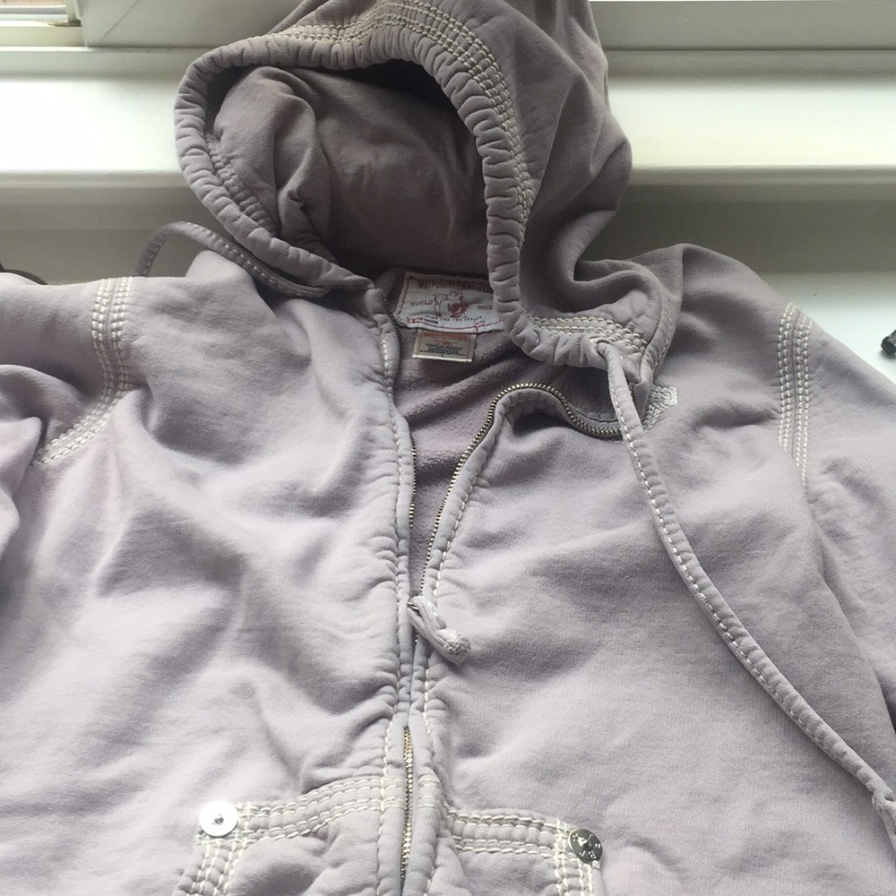 Light purple/pink True religion zip up